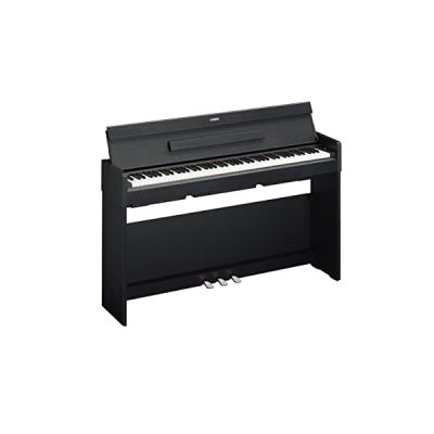 image Yamaha ARIUS YDP-S35 Piano Numérique - Piano d'Intérieur Moderne et Slim pour Amateurs, Jouabilité de Piano Acoustique Authentique, en Noyer noir