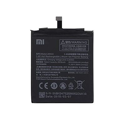 image MicroSpareparts Mobile MOBX-XMI-RDMI5A-BAT pièce de rechange de téléphones mobiles Batterie Noir