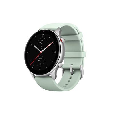 image Amazfit GTR 2e Montre Connectée Homme avec GPS/GLONASS, Tracker d'Activité avec SpO2, Suivi de la Santé PAI, 1.39" Montre Sport avec 90+ Modes Sportifs(Vert)