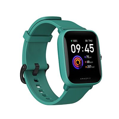 image Montre intelligente Amazfit Bip U avec grand écran couleur, montre 50 sphères de 1,69 pouces avec 60 modes sportifs, 5 ATM, autonomie robuste de 14 jours avec moniteur de fréquence cardiaque SpO2