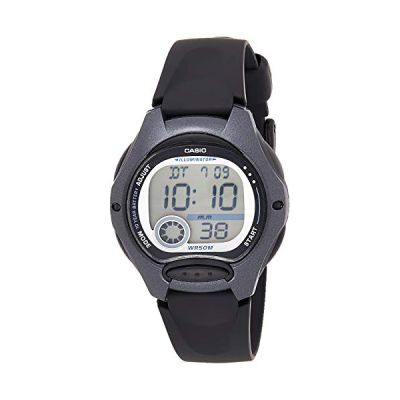 Casio LW-200-1BVDF Montre Bracelet en Caoutchouc Noir, Bracelet
