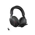 image produit Jabra Evolve2 85 Casque PC Sans Fil avec Station de Charge - Casque Audio Certifié UC Anti-Bruit avec Batterie Longue Durée - Adaptateur Bluetooth USB-A - Noir - livrable en France