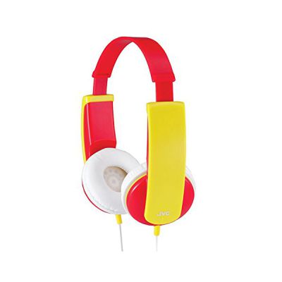 image JVC HAKD5ROUGE Casque universel avec Cordon 0,80 m pour Enfant Rouge/Jaune