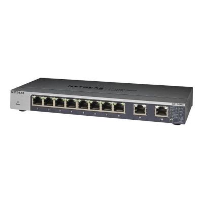 image NETGEAR (GS110MX) Switch Ethernet 10 Ports RJ45 Gigabit (10/100/1000), Protection Prosafe, Garantie à Vie Parfait pour les PME et TPE, 10 Ports /10G , avec 2X10G/Multi-gig, Position Bureau ou Rackable