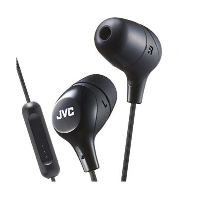 JVC HA-FX38M-E Écouteurs Intra-Auriculaires "Marshmallow" avec Télécommande et Micro - Noir