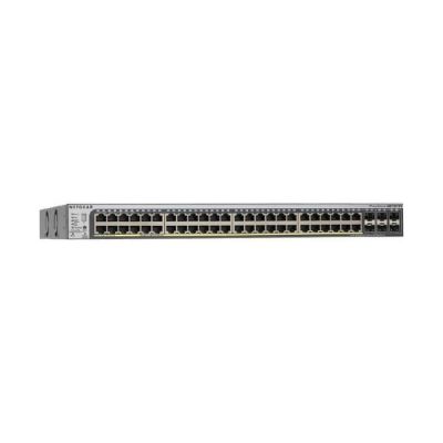 image NETGEAR Smart switch manageable professionnel empilable 52 ports Gigabit (GS752TSB) - avec 6 ports SFP 1 Gigabit/2,5 Gigabit, bureau/en rack et protection à vie ProSAFE