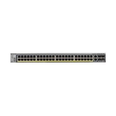 Switch entièrement manageable PoE NETGEAR 50 ports Gigabit Ethernet (GSM7248P) - avec 48 ports PoE+ @ 380 W, 4 ports SFP 1 Gigabit, bureau/en rack, protection à vie ProSAFE et série M4100