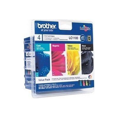 image Brother LC-1100VB50PDR Cartouche d'encre Noir, Bleu, Rose, Jaune