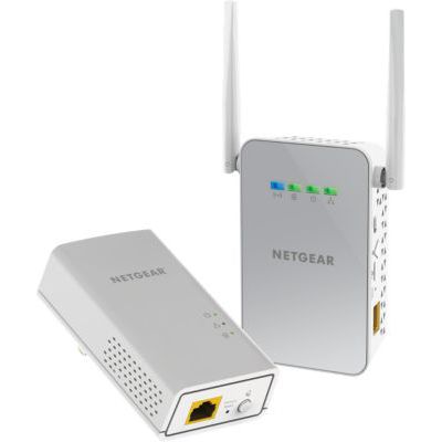 image NETGEAR PLW1000-100PES Pack de 2 CPL 1000 Mbps dernière génération - 1 CPL Filaire + 1 CPL Wifi, compatible avec toutes les Boxs