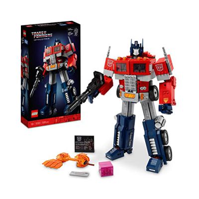 LEGO Icons Optimus Prime - Modèle 2-en-1 Kit de Construction pour Loisirs Créatifs Adultes - Figurine Autobot Robot de Transformers - Maquette Camion à Construire - Idée Cadeau pour Adultes 10302