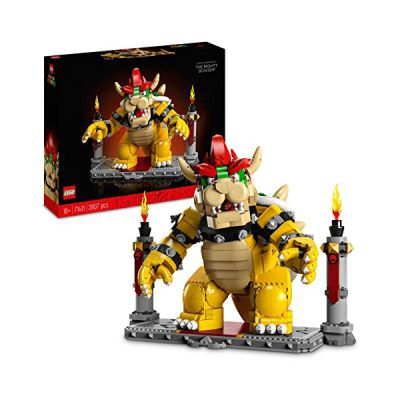 image LEGO Super Mario Le Puissant Bowser - Figurine à Collectionner et à Construire - Modèle 3D de Collection -Jouet pour Enfants à Combiner avec Le Pack de Démarrage - Cadeau pour Garçons et Filles 71411