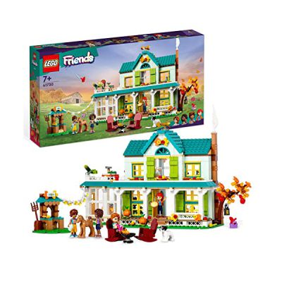 LEGO Friends 41730 La Maison d’Autumn: Jouet de Poupées avec Accessoires, Animaux & Mini-Poupée Mia, pour Filles et Garçons Dès 7 Ans à Noël, Rejoignez Les Personnages à Heartlake City