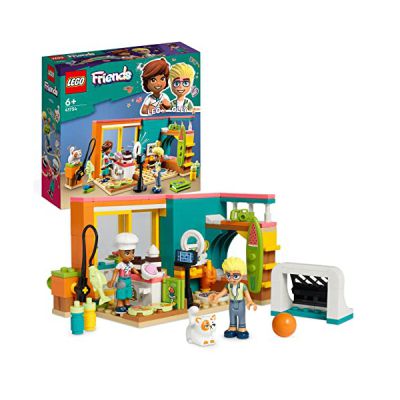 image LEGO Friends 41754 La Chambre de Léo, Jouet sur la Pâtisserie, pour Filles et Garçons avec Mini-Poupée 2023 Olly, Accessoires & Animal de Compagnie