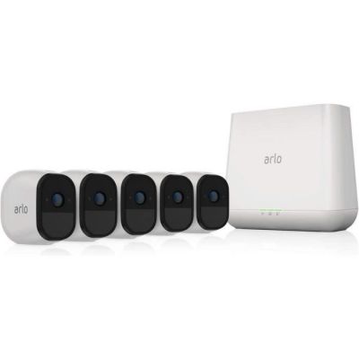 image Arlo Pro VMS4530-100EUS Caméra de surveillance 100% Sans Fils Pack de 5 Batterie rechargeable Son bidirectionnel 720p Jour/Nuit Etanche IP65 Intérieur/Extérieur