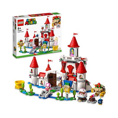 image LEGO 71408 Super Mario Ensemble d’Extension Le Château de Peach, Jeu de Construction, pour Figurine Interactive, Château Fort Jouet, Enfant 8 Ans