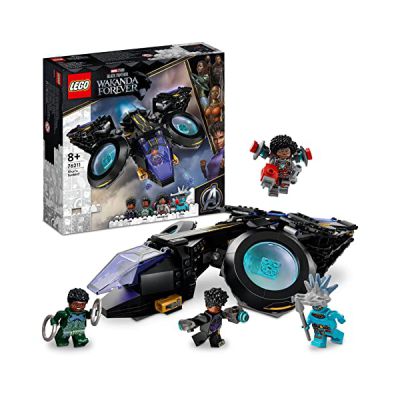 image LEGO 76211 Marvel Le Sunbird de Shuri: Jouet de Vaisseau Spatial Black Panther, Wakanda Forever Figurine, Super-Héros Avengers, Cadeau Enfants, Garçon et Fille Dès 8 Ans