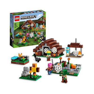 image LEGO 21190 Minecraft Le Village Abandonné: Jouet de Construction Minecraft avec Maison, Figurine Zombie et Animaux, Jeu de Construction, Cadeau pour Enfants, Filles et Garçons Dès 8 Ans
