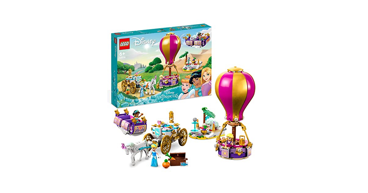 Comparer les prix LEGO 43216 Disney Princesse Le Voyage Enchanté des Princesses, Jouet avec