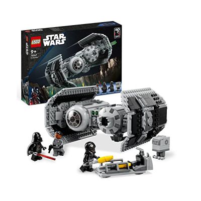 image LEGO Star Wars 75347 Le Bombardier TIE - Jeu de Construction - Maquette de Vaisseau Spatial - Figurine & Minifigurine Dark Vador avec Sabre Laser - Cadeau Garçon 9 Ans