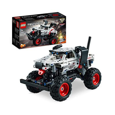 image LEGO 42150 Technic Monster Jam Monster Mutt Dalmatien, 2-en1, Jouet Monster Truck à Voiture de Course, Idée Cadeau Anniversaire, pour Garçons et Filles