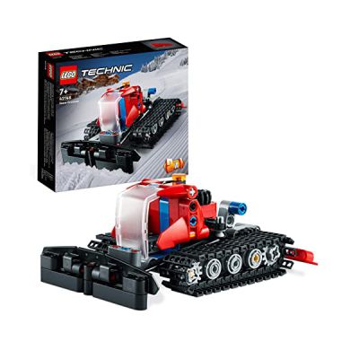 image LEGO 42148 Technic La Dameuse, 2-en-1, Jouet de Maquette Véhicule, avec Motoneige Hiver, Jouet Éducatif, Garçons et Filles dès 7 Ans, Idée de Cadeau