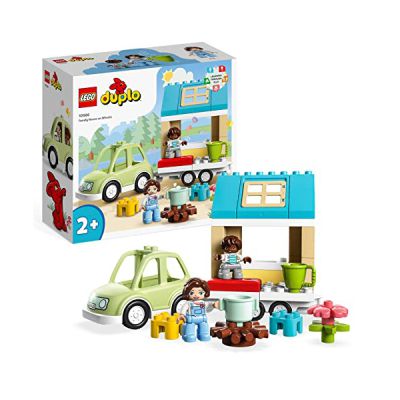 image LEGO 10986 Duplo Ma Ville La Maison Familiale sur Roues, Jouet Ã‰ducatif, Set De Camping, Briques, Figurines, Jouet Voiture pour Garçons Et Filles 2 Ans