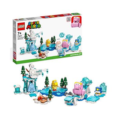 LEGO Super Mario 71417 Ensemble d’Extension L'Aventure dans la Neige de Morsinet, Jouet pour Enfants à Combiner avec Pack de Démarrage, et Figurines Congélo