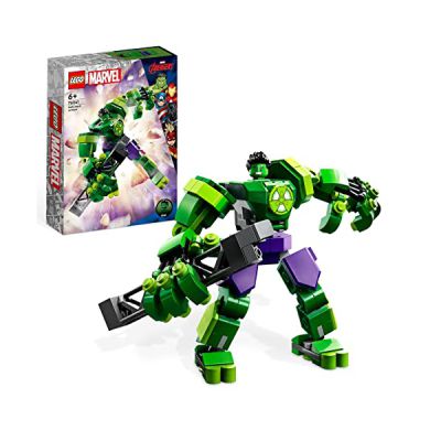 LEGO 76241 Marvel L’Armure Robot de Hulk, Figurine Avengers, Jouet de Construction, Super-Héros à Collectionner, Garçons et Filles 6 Ans, Idée Cadeau