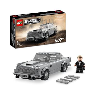 image LEGO 76911 Speed Champions 007 Aston Martin DB5, Jouet, Voiture Modélisme, de Course, Mourir Peut Attendre, Collection James Bond, Enfants 8 Ans et Plus