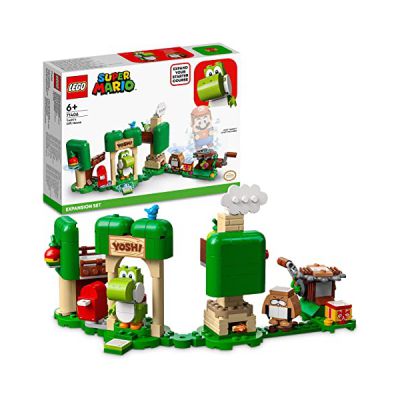 LEGO 71406 Super Mario Ensemble d’Extension La Maison Cadeau de Yoshi: Jouet à Construire avec Figurine Yoshi, Compatible avec Pack de Démarrage Mario, Luigi ou Peach, Cadeau Enfants Dès 6 Ans