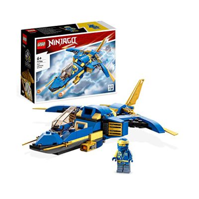 image LEGO Ninjago 71784 Le Jet Supersonique De Jay â€“ Ã‰Volution, Jouet De Ninja Ã‰volutif, Construction Avion, Ã€ Collectionner, Idée Cadeau pour Enfants 7 Ans