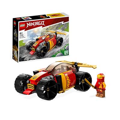 LEGO Ninjago 71780 La Voiture de Course Ninja de Kai – Évolution, Jouet Voiture de Course 2-en-1 & 60312 City La Voiture de Police, Jouet pour Enfants dès 5 Ans avec Minifigure Officier