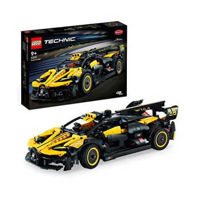 image LEGO 42151 Technic Le Bolide Bugatti, Jouet Voiture de Course pour Enfants dès 9 Ans, Maquette à Construire de Véhicules Iconiques à Collectionner