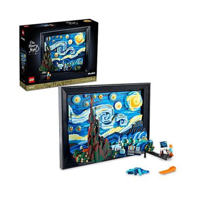 image LEGO Ideas 21333 Vincent Van Gogh - La Nuit Étoilée, Reproduction de Tableau sur Toile