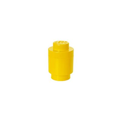 image Légo 40301732 Brique ronde de rangement empilable 1, Plastique, Jaune, 12,3 cm