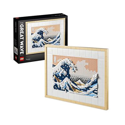 image LEGO 31208 Art Hokusai – La Grande Vague, Set de Décoration Murale Japonaise, Tableau Océan, Loisir Créatif pour Adultes, Intérieur DIY, Décor Bureau - Cadeau Fête des Mères Idéal