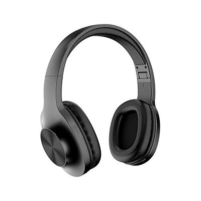 Lenovo Audio HD116 Wireless Headphones, 24 Hours Playtime, Bluetooth 5.0, IPX5 Sweat and Water Resistant, Microphone, Extra Bass Mode, Soft Carry Pouch, Black