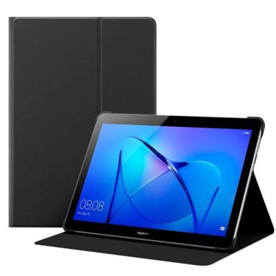 image HUAWEI Officiel Coque Étui à rabat pour HUAWEI MediaPad T3 9,6" pouces, Coque avec Support Fonction - Noir
