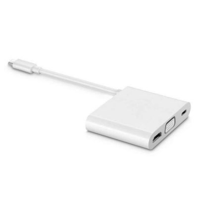 image Huawei Mate Dock 2 AD11, HDMI/VGA/USB C Adaptateur Blanc