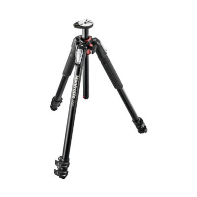 image Manfrotto MT055XPRO3, Trépied en Aluminium à 3 sections, design ergonomique, pour Reflex Numérique, Appareil Photo compact, sans Miroir, Noir