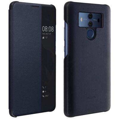 image HUAWEI Mate 10 Pro Flip View Cover, Brun Bleue - s'adapte Mate 10 Pro