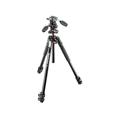 image Manfrotto MK190XPRO3-3W Kit Trépied en Aluminium 3 Sections + Rotule 3 Dimensions Noir