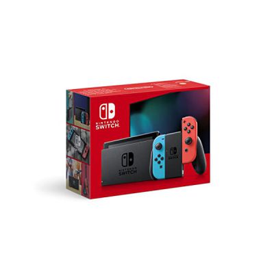 image Nintendo Console Switch avec Joy-Con bleu néon et rouge néon
