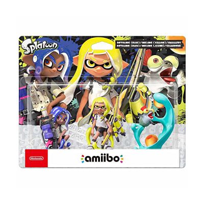 image Amiibo Octaling (Bleu) + Inkling (Jaune) + Salmioche