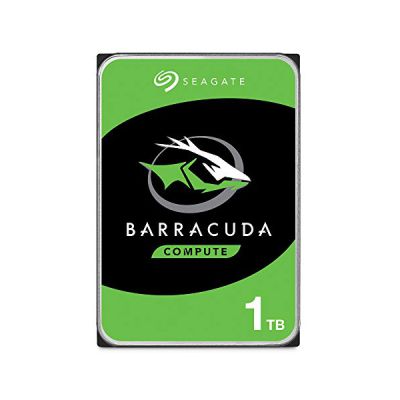 image Seagate BarraCuda, Argenté, 1 To, Disque dur interne HDD – 3,5" SATA 6 Gbit/s 7 200 tr/min, 64 Mo de mémoire cache, pour PC de bureau, Ouverture facile (ST1000DMZ10)