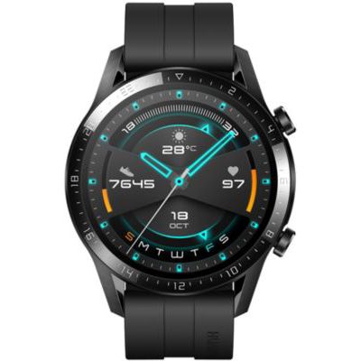 image HUAWEI Watch GT 2(46mm) Montre Connectée, Autonomie de 2 Semaine, GPS Intégré, 15 Modes de Sport, Suivi du Rythme Cardiaque en Temps Réel, Appels Bluetooth, Sport Noir
