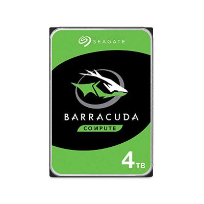 image Seagate BarraCuda, 4 To, Disque dur interne HDD – 3,5" SATA 6 Gbit/s 5 400 tr/min, 256 Mo de mémoire cache, pour PC de bureau, Ouverture facile (ST4000DMZ04)