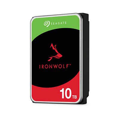 image Seagate IronWolf 10 To, Disque dur interne NAS HDD – CMR 3,5 pouces SATA 6 Gbits/s 7 200 tr/min, 256 Mo de mémoire cache, pour stockage en réseau NAS RAID, services Rescue (ST10000VN000)