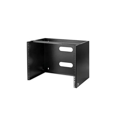 image StarTech.com Support Mural pour Baie de Brassage 8U - Profondeur de 13,75" - Rack pour Panneau de Brassage 19" pour Équipement Réseau Peu Profond - Capacité de 36kg (WALLMOUNT8)