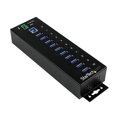 image StarTech.com Hub USB 3.0 industriel à 10 ports avec protection contre surtensions / ESD (DES) (ST1030USBM)